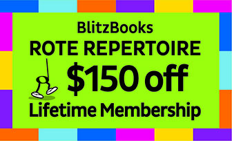 $150 Off BlitzBooks Rote Repertoire Purchase