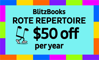$50 Off BlitzBooks Rote Repertoire Purchase