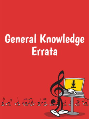 General Knowledge Errata