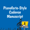 Pianoforte-style cadence manuscript