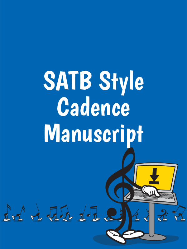 SATB style cadence manuscript